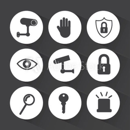Various images used by security providers such as AIES of Bristol